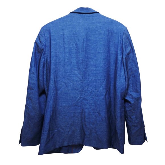 Grace Karin Mens Size Large Blue Blazer Jacket With Pockets & Lining New - Picture 6 of 9